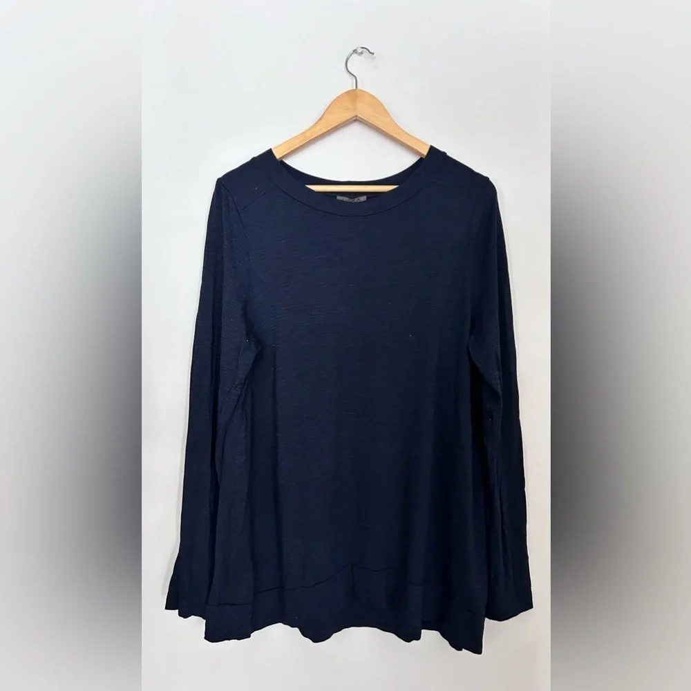 OSKA elegant navy/indigo striped long sleeve top/tunic - so soft on the skin! - Picture 3 of 8